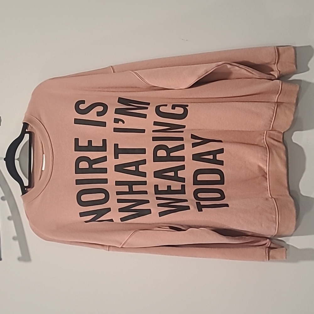 Julie Noire 2X Printed Sweatshirt, Dusty Pink